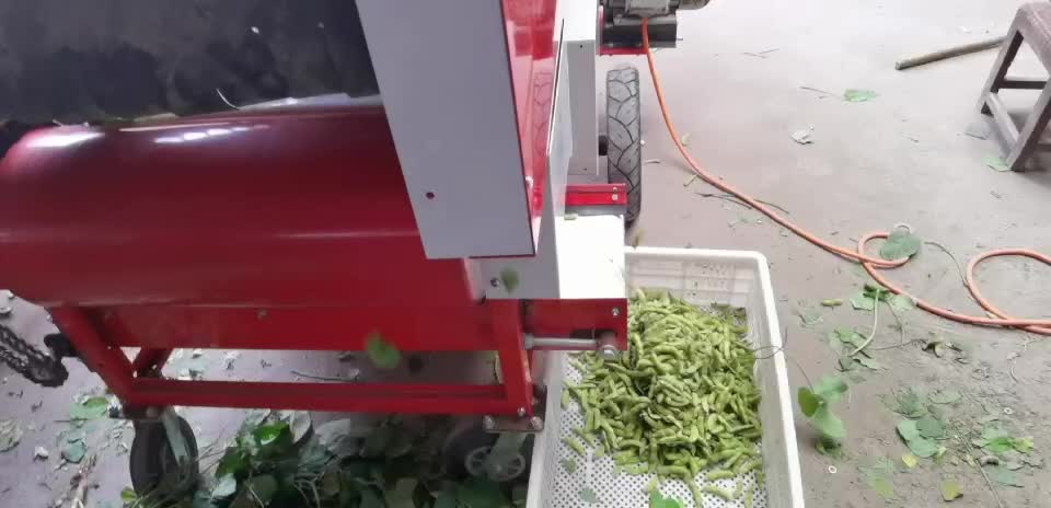 毛豆脱壳机 固定式全自动毛豆采摘机 小型摘豆脱荚机