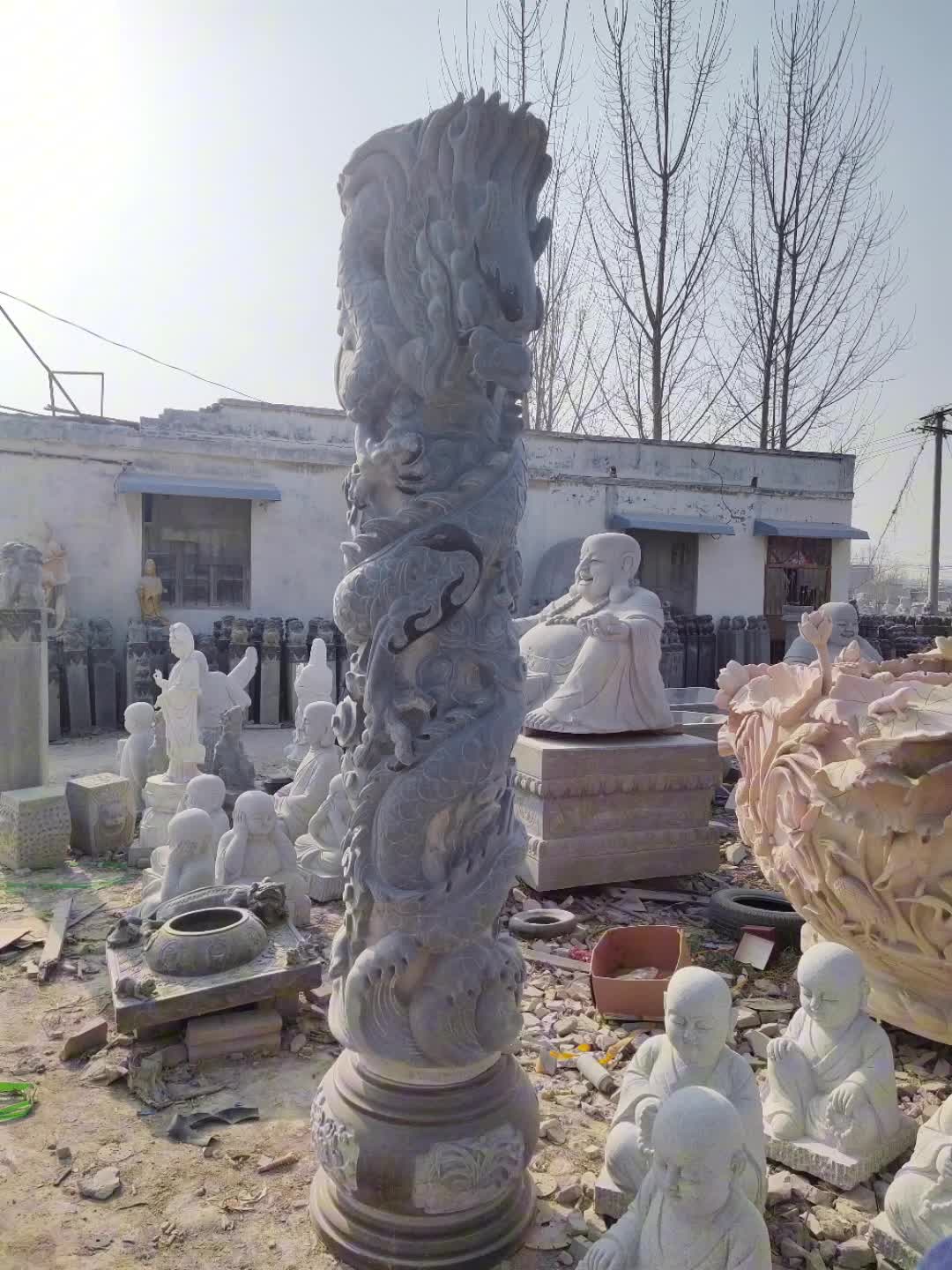 石雕龙柱雕刻厂家