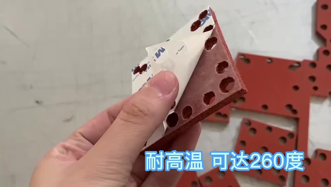 定制红色硅胶发泡板红色海棉板硅胶垫硅胶发泡板来图来样