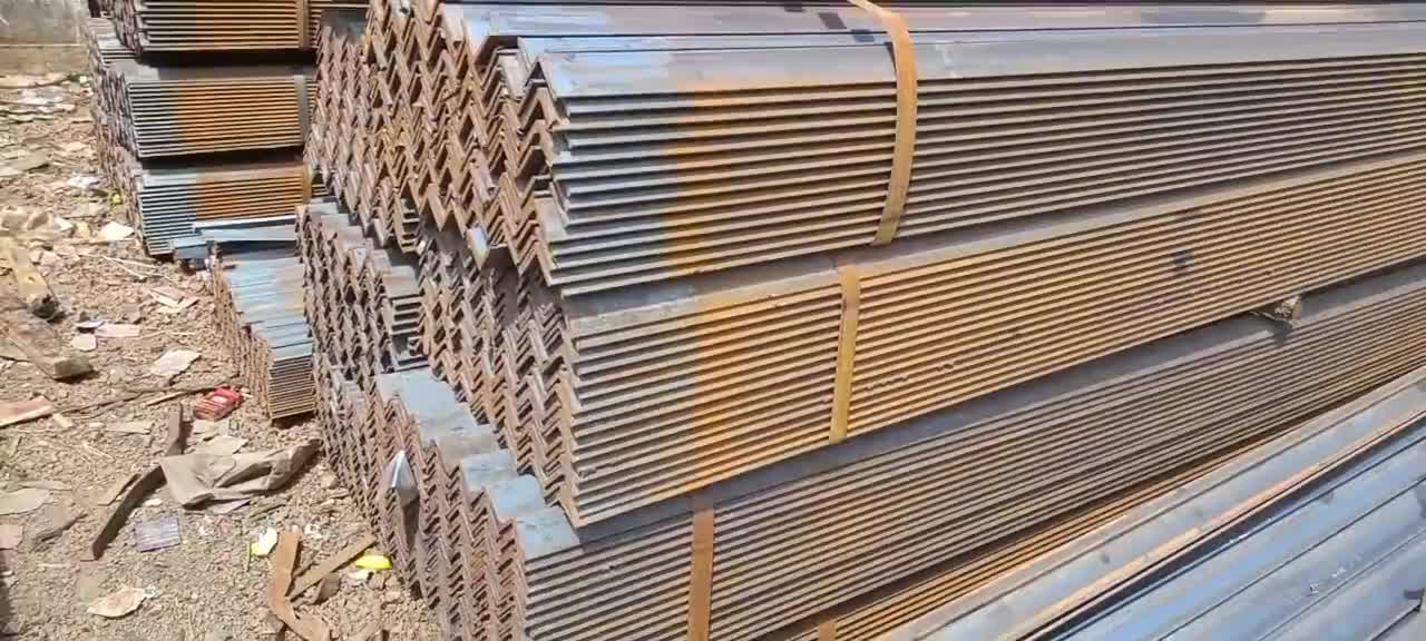 热轧等边角钢 角铁订购生产 长条钢材 型材厂家批发