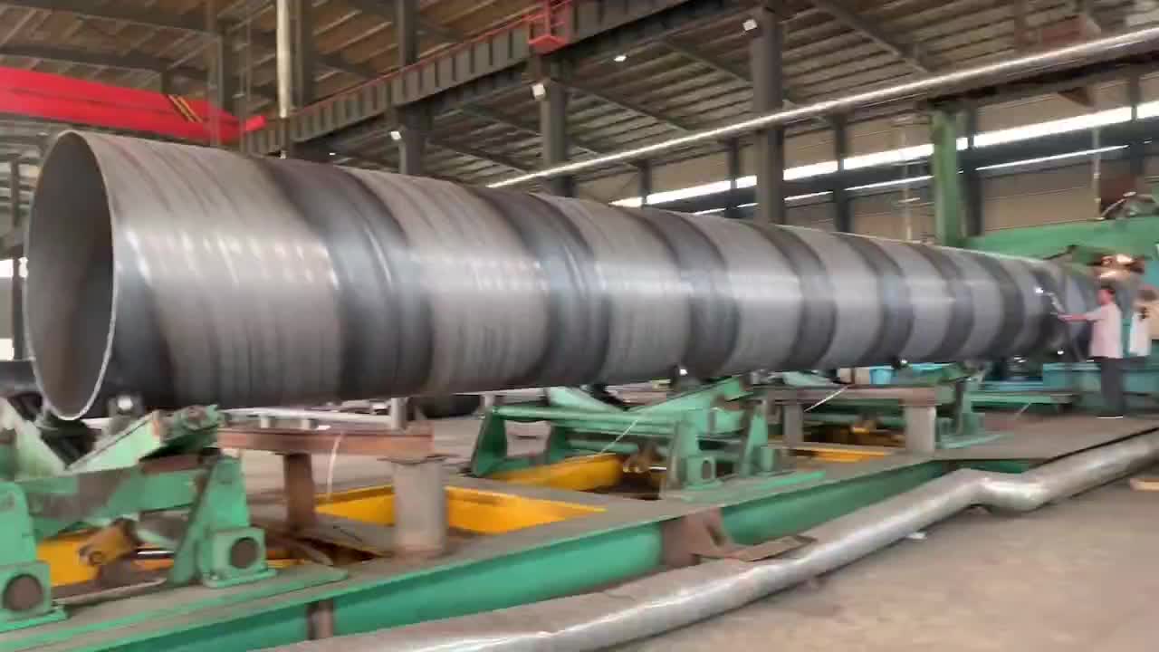 带您看大口径螺旋焊管生产过程 久汇螺旋管厂